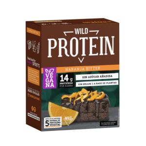 Barra de Proteína Vegana Chocolate Naranja 5 un. 45 g