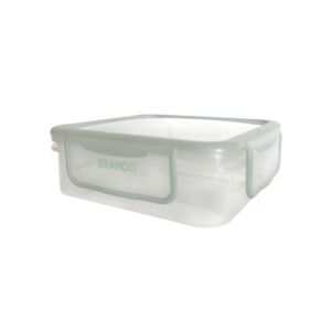 Envase Hermético Cuadrado 600Ml Azul uni.