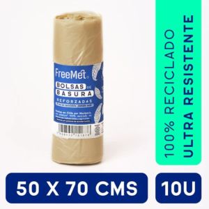 Bolsas de basura recicladas pequeñas (50 x 70) 10 un